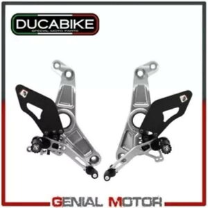 �v���b�g�t�H�[�� �����\�ȃV���o�[�V���o�[ Ducabike Ducati Monster 1200 2017 - 2019 Platforms Adjustable Silver-Silver Ducabike Ducati Monster 1200 2017 - 2019 �y���s�A���i�z