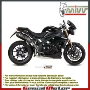Mivv FGL][Xg}t[ Xs[hGbW ubN H gCAt Spd Triple 2011 - 2015 Mivv Approved Exhaust Mufflers Speed Edge Black H Triumph Spd Triple 2011 - 2015