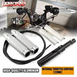 7/8 "22 ~[gnho[XbgX[unhObvz_XYL}n 7/8" 22mm Handlebar Internal Throttle Sleeve Hand Grips For Honda Suzuki Yamaha