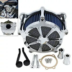 N[GAN[i[Ce[NtB^[n[[\teC_Cic[O[hOChFLTRp Chrome Air Cleaner Intake Filter For Harley Softail Dyna Touring Road Glide FLTR