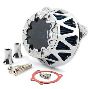 N[ GA N[i[ Ce[N tB^[ n[[ c[O we[W \teC 93-15 _Cip Chrome Air Cleaner Intake Filter For Harley Touring Heritage Softail 93-15 Dyna
