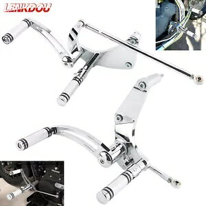 �N���[�� �t�H���[�h �R���g���[�� �t�b�g�y�O �n�[���[ 18+ �\�t�e�C�� �X�^���_�[�h FXST ���[���C�_�[�p Chrome Forward Controls Foot Pegs For Harley 18+ Softail Standard FXST Low Rider �y���s�A���i�z