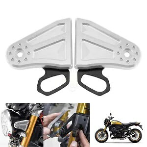 A~Vo[wbhCgT|[gECJ[Xe[uPbgJTL Z900RS Aluminum Silver Headlight Support Turn Signal Stay Brackets For Kawasaki Z900RS