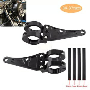 34 ~[g? 37 ~[gwbhCg}EguPbgtH[N`[uz_[n[[JtF[T[{o[p 34mm~37mm Headlight Mount Brackets Fork Tube Holder For Harley Cafe Racer Bobber