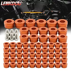 �t���[���G���W���{���g�g�b�p�[�L���b�v�J�o�[�L�b�g�n�[���[�c�[�����O�\�t�e�C���c�C���J���_�C�i�p Frame Engine Bolt Topper Caps Cover Kit For Harley Touring Softail Twin Cam Dyna