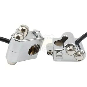 1C` N[ nho[ XCb` Rg[ nEWO ^[VOi n[[ X|[cX^[ _Cip 1" Chrome Handlebar Switch Control Housing Turn Signal For Harley Sportster Dyna