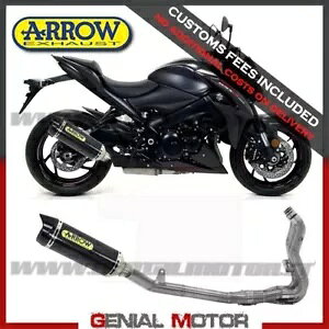 �t���G�L�]�[�X�g �A���[ ���[�X�e�b�N �J�[�{�� �X�Y�L GSX-S 1000 2017 - 2020 Full Exhaust Arrow Race Tech Carbon Suzuki Gsx-S 1000 2017 - 2020 �y���s�A���i�z