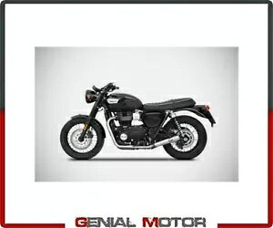 ZARD ZTPH072SKR XeX R gCAt {lr T100 2017 GL][XgpCv - 2019- ZARD ZTPH072SKR STAINLESS R TRIUMPH BONNEVILLE T100 2017 EXHAUST PIPE - 2019-