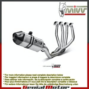 Mivv Evo Rv[g VXe Xs[h GbW `^ JTL Zx-6 R 2009 - 2016p Mivv Evo Complete System Speed Edge Titanium for Kawasaki Zx-6 R 2009 - 2016