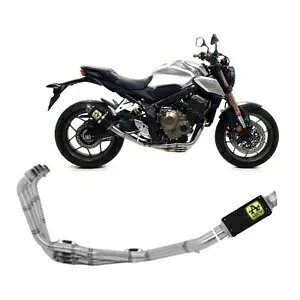 tGL][Xg Av A[ GP2 jNubN z_ CB650R 2019 - 2023 Full Exhaust Appro Arrow Gp2 Nichrom Black Honda CB650R 2019 - 2023