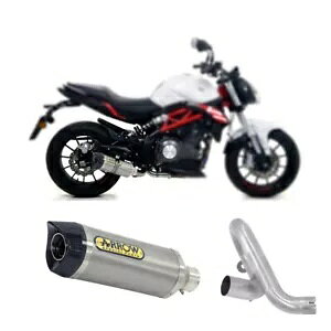 GL][Xg+NpCv A[ eB[^ F J[{ BENELLI BN 302 S 2019 - 2020 Exhaust +Link Pipe Arrow Tita F Carbon BENELLI BN 302 S 2019 - 2020