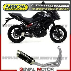 tGL][Xg A[[XebN A~jE ubN JTL FVX 650 2020 20 Full Exhaust Arrow Race Tech Aluminium Black Kawasaki Versys 650 2020 20