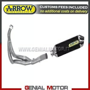 tGL][Xg A[ [XebN A~ ubN JTL Z650 2020 20 Full Exhaust Arrow Race Tech Aluminium Black Kawasaki Z650 2020 20