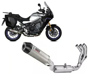 Rv[gGL][Xg MIVV I[o `^+J[Lbvt }n g[T[ 9 GT 2021 - 2023 Complete Exhaust MIVV OVAL Titanium+WITH Car Cap YAMAHA Tracer 9 GT 2021 - 2023