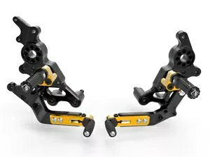 �����\�ȃ��A�Z�b�g ���C�_�[ �u���b�N �S�[���h Ducabike Ducati Hypermotard 950 2019 - 2023 Adjustable Rearset Rider Black-gold Ducabike Ducati Hypermotard 950 2019 - 2023 �y���s�A���i�z