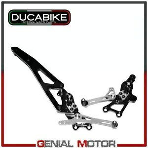Ergal ubNVo[ Ducabike Ducati Hypermotard 939 SP 2016 - 2019 ̃vbgtH[ Platforms in Ergal Black-Silver Ducabike Ducati Hypermotard 939 SP 2016 - 2019