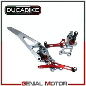 Ergal X[L[O[bh Ducabike Ducati Hyperstrada 939 2016 - 2019 ̃vbgtH[ Platforms in Ergal Smoky Gray-Red Ducabike Ducati Hyperstrada 939 2016 - 2019