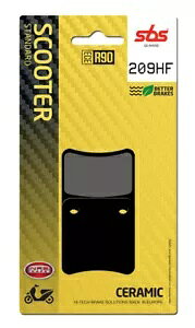 z_ Vo[EBO (p[LO u[L) 400 2006-2008 SBS ČA u[L pbh 209HF Honda Silverwing (Parking Brake) 400 2006-2008 SBS Sintered Rear Brake Pad 209HF