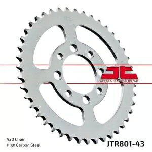Kawasaki AR 80 1981-1990 JT i` A XvPbg 43T 420 JTR801.43 Kawasaki AR 80 1981-1990 JT Natural Rear Sprocket 43T 420 JTR801.43
