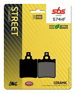 Y_bv X[p[ 80 1980-1982 SBS Čtg u[L pbh 574HF- Zundapp Super 80 1980-1982 SBS Sintered Front Brake Pad 574HF-