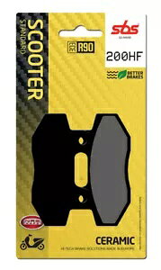 TbNX }bhAX 125 2009 SBS V^[h tg u[L pbh 200HF Sachs MadAss 125 2009 SBS Sintered Front Brake Pad 200HF