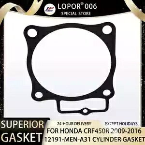 GW V_[ x[X V[ KXPbg z_ CRF450R 09-16 OEM:12191-MEN-A31 Engine Cylinder Base Seal Gasket Honda CRF450R 09-16 OEM:12191-MEN-A31