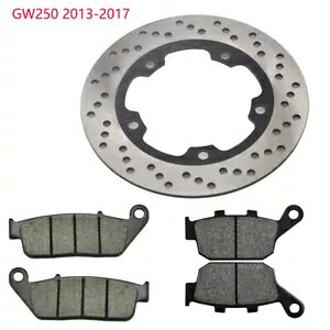 Au[LfBXN[^[ & u[LpbhXYL GW250 CiY} 2013-2017 2014 2015 Rear Brake Disc Rotor & brake Pads For Suzuki GW250 Inazuma 2013-2017 2014 2015