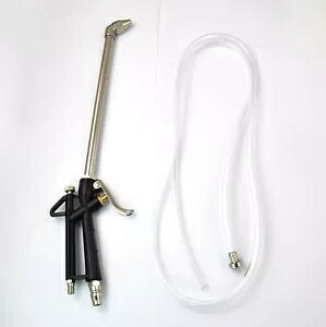 1.5 [gpȃmYGATCtHGWICN[i[KE܋C 1.5m Curved Nozzle Air Siphon Engine Oil Cleaner Gun Degreaser Pneumatic