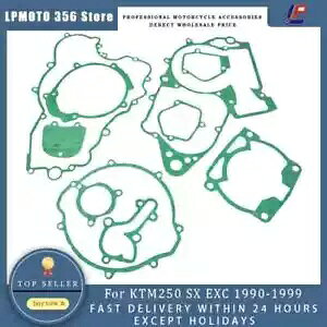 GWKXPbgɂ́A250 SX EXC 1990-99 p̃NNP[XV_[KXPbgLbgZbg܂܂܂ Engine Gaskets Include Crankcase Cylinder Gasket Kit Set For 250 SX EXC 1990-99