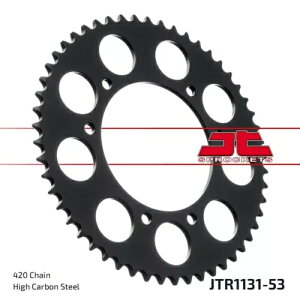 Rieju MRT 50 SM PRO 2010-2017 JT �i�`������ ���A �X�v���P�b�g 53T 420 JTR1131.53 Rieju MRT 50 SM PRO 2010-2017 JT Natural Rear Sprocket 53T 420 JTR1131.53 �y���s�A���i�z