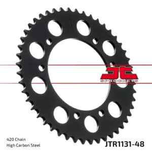 �A�v�����A SX 50 2006-2017 JT �u���b�N ���A �X�v���P�b�g 48T 420 JTR1131.48 Aprilia SX 50 2006-2017 JT Black Rear Sprocket 48T 420 JTR1131.48 �y���s�A���i�z