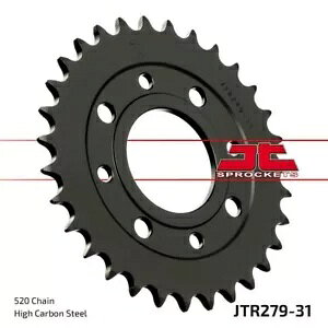 �z���_ MBX 125 F 1984-1985 JT �u���b�N ���A �X�v���P�b�g 31T 520 JTR279.31 Honda MBX 125 F 1984-1985 JT Black Rear Sprocket 31T 520 JTR279.31 �y���s�A���i�z