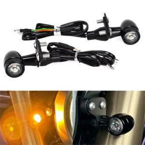 Ducati XNu[ 1100 pXy[T[v[gt LED tg^[VOiCWP[^[ LED Front Turn Signal Indicator With Spacer Plates For Ducati Scrambler 1100