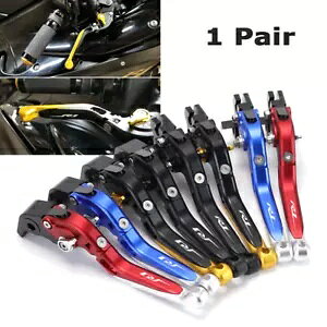 R1 S\Ȑ܂肽ݎg\ȃNb`u[Lo[}n YZF R1/M/S R1 LOGO Adjustable Foldable Extendable Clutch Brake Levers For YAMAHA YZF R1/M/S