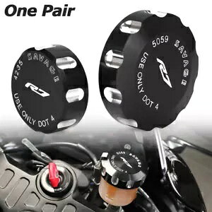 CNC tg & Au[LtICU[o[Jo[Lbv}n YZF R7 2021-2024 CNC Front & Rear Brake Fluid Oil Reservoir Cover Cap For YAMAHA YZF R7 2021-2024