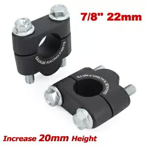 nho[ 3/4 "CU[ gbvAbp[}EgNvt z_ XR 650L 650R 600R 200Rp Handlebar 3/4" Riser With Top Upper Mount Clamp For HONDA XR 650L 650R 600R 200R