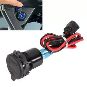 3.0 }[dfA USB Aux A_v^vOz_ CRF1100 1000 L AtJcC 3.0 Quick Charger Dual USB Aux Adapter Plug For Honda CRF1100 1000 L Africa Twin