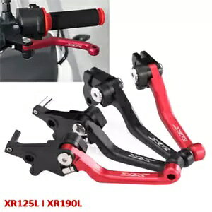 XR S CNC s{bgNb`u[Lo[Lbgԃz_ XR 125 L 190 L XR LOGO CNC Pivot Clutch Brake Levers Kits Black Red For Honda XR 125 L 190 L