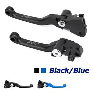 CNC It[h ubN/u[ s{bg Nb` u[L o[ Lbg }n YZ 65/85p CNC Off-Road Black/Blue Pivot Clutch Brake Levers Kits For YAMAHA YZ 65/85