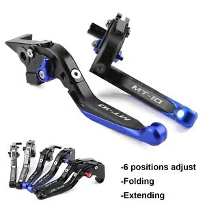 \Ȑ܂肽݊g\u[LNb`o[}n MT-10 iCPg[T[ 9 Adjustable Folding Extendable Brake Clutch Lever For Yamaha MT-10 Niken Tracer 9