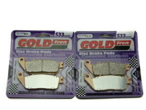Goldfren S33 �u���[�L�p�b�h �t�����g �z���_ CBR650 FAE/FAF/FAG/FAH/FAJ ABS 2014-2019 Goldfren S33 Brake Pads Front For Honda CBR650 FAE/FAF/FAG/FAH/FAJ ABS 2014-2019 �y���s�A���i�z