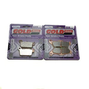 Goldfren S33 �u���[�L�p�b�h �t�����g & ���A T.M. �pMX 125 (2T) 2005-2009 Goldfren S33 Brake Pads Front & Rear For T.M. MX 125 (2T) 2005-2009 �y���s�A���i�z