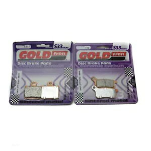 Goldfren S33 u[Lpbh tg & A Ktm SX 85 (17 C`/14 C` zC[) 2011 Goldfren S33 Brake Pads Front & Rear For Ktm SX 85 (17h/14h wheels) 2011