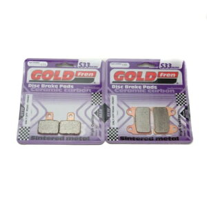 Goldfren S33 �u���[�L�p�b�h �t�����g & ���A �����e�b�T/�z���_ �z���_ 315 R 2001-2004 Goldfren S33 Brake Pads Front & Rear For Montesa/Honda Honda 315 R 2001-2004 �y���s�A���i�z