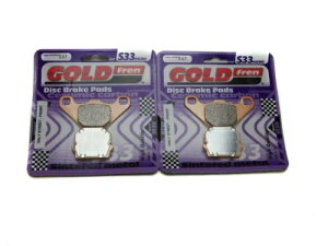 Goldfren S33 �u���[�L�p�b�h �t�����g Tgb �^�[�Q�b�g 325 (4x2) 2009-2012 Goldfren S33 Brake Pads Front For Tgb Target 325 (4x2) 2009-2012 �y���s�A���i�z