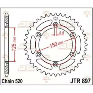 �n�X�N�o�[�i SM 450 R 2003-2007 JT �i�`������ �t�����g �X�v���P�b�g 14T 520 JTF824.14SC- Husqvarna Sm 450 R 2003-2007 JT natural front sprocket 14T 520 JTF824.14SC- �y���s�A���i�z