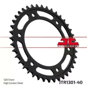 �z���_ CRF 300 L ABS 2023 JT �u���b�N ���A �X�v���P�b�g 40T 520 JTR1301.40- Honda Crf 300 L ABS 2023 JT Black Rear Sprocket 40T 520 JTR1301.40-