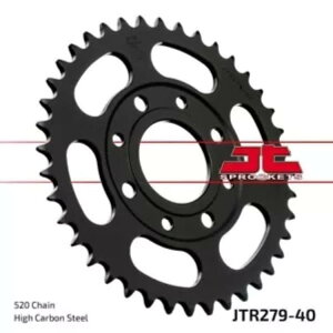 �z���_ MTX 125 R 1986-1987 JT �u���b�N ���A �X�v���P�b�g 40T 520 JTR279.40- Honda Mtx 125 R 1986-1987 JT Black Rear Sprocket 40T 520 JTR279.40-