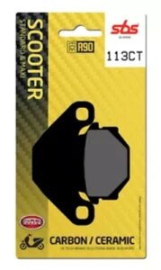 Kymco Agility City 125 2011-2017 SBS �J�[�{�� ���A �u���[�L �p�b�h 113CT Kymco Agility City 125 2011-2017 SBS Carbon Rear Brake Pad 113CT �y���s�A���i�z