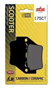 }n S-MAX 155 2015-2018 SBS J[{ A u[L pbh 175CT- Yamaha S-MAX 155 2015-2018 SBS Carbon Rear Brake Pad 175CT-